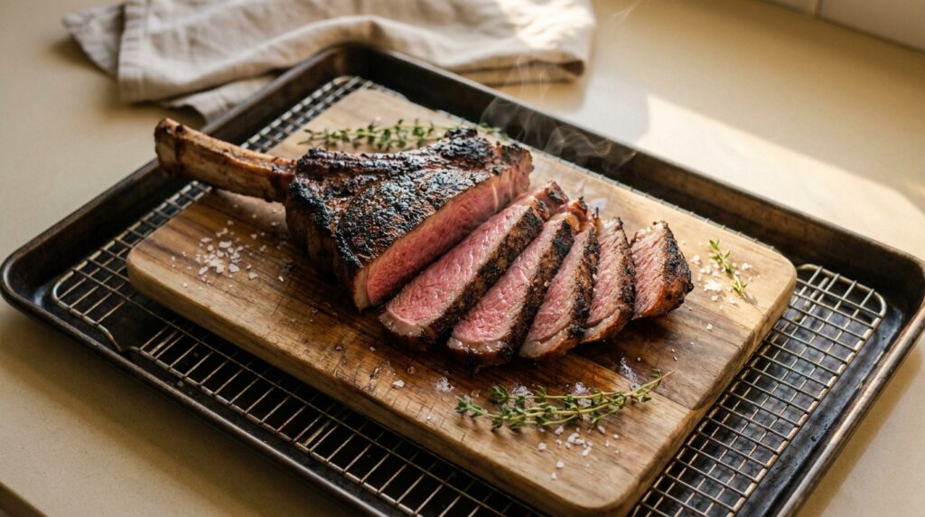 Tomahawk Steak Calculator – Reverse Sear Times by Doneness