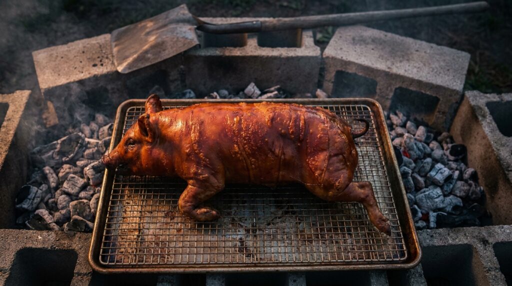How to Smoke a Whole Hog