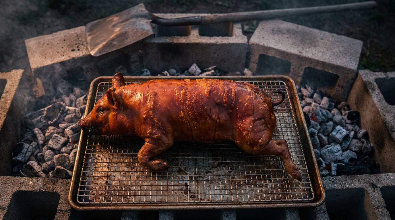 How to Smoke a Whole Hog